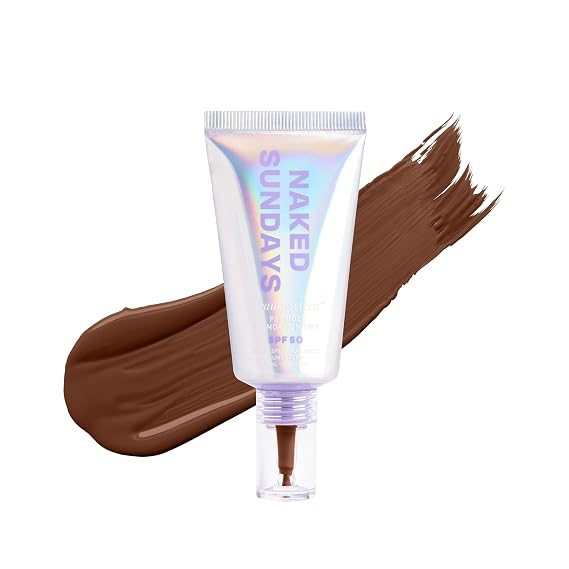 Naked Sundays 2-in-1 Peptide Skin Tint with SPF 50, 9.6. Rich Neutral