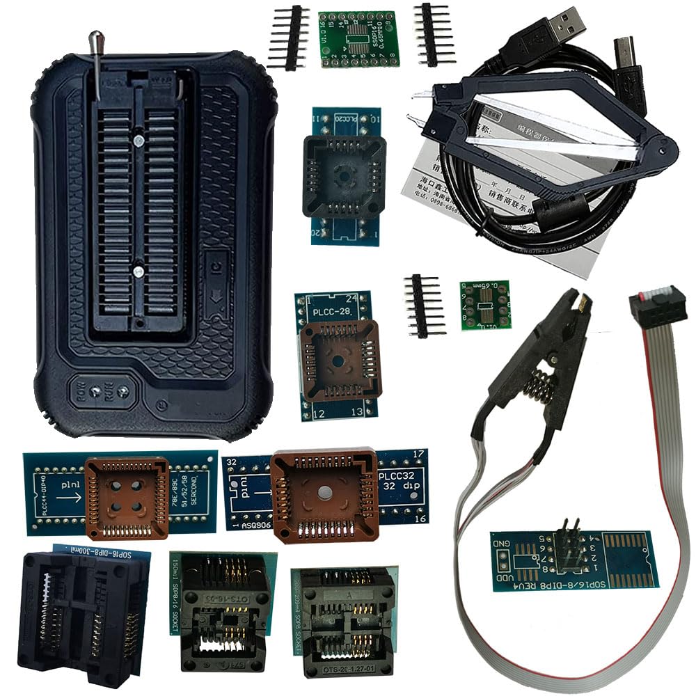 T48 Programmer Support More Than 31000 ICS for EPROMMCUSPINorNAND FlashEMMCIC Tester upgarde Version of TL866CS TL866II Plus