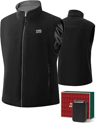 JS LifeStyle Heated Vest Jackets for Men with 16000mAh Power Bank Included, Rechargeable Mens Heated Vest