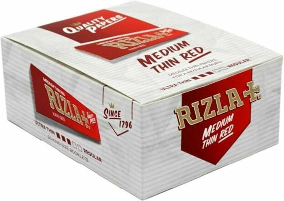 Rizla King Size Red - Full Box Of 50 Booklets