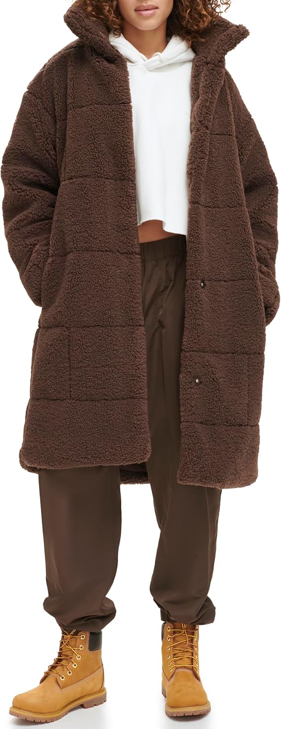 Levi's Women's Patchwork Quilted Teddy Coat