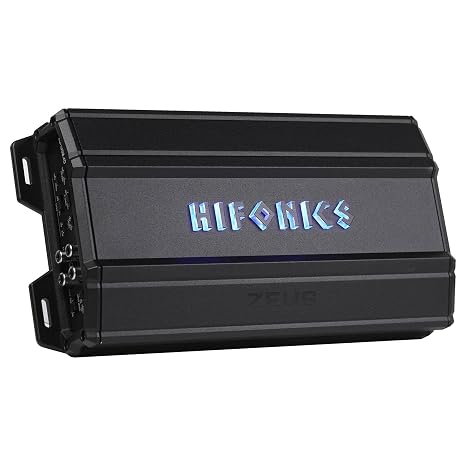 Hifonics Zeus Delta 1,350 Watt Compact 4 Channel Nickel Plated Mobile Car | Audio Amplifier with Auto Turn On Feature, Black