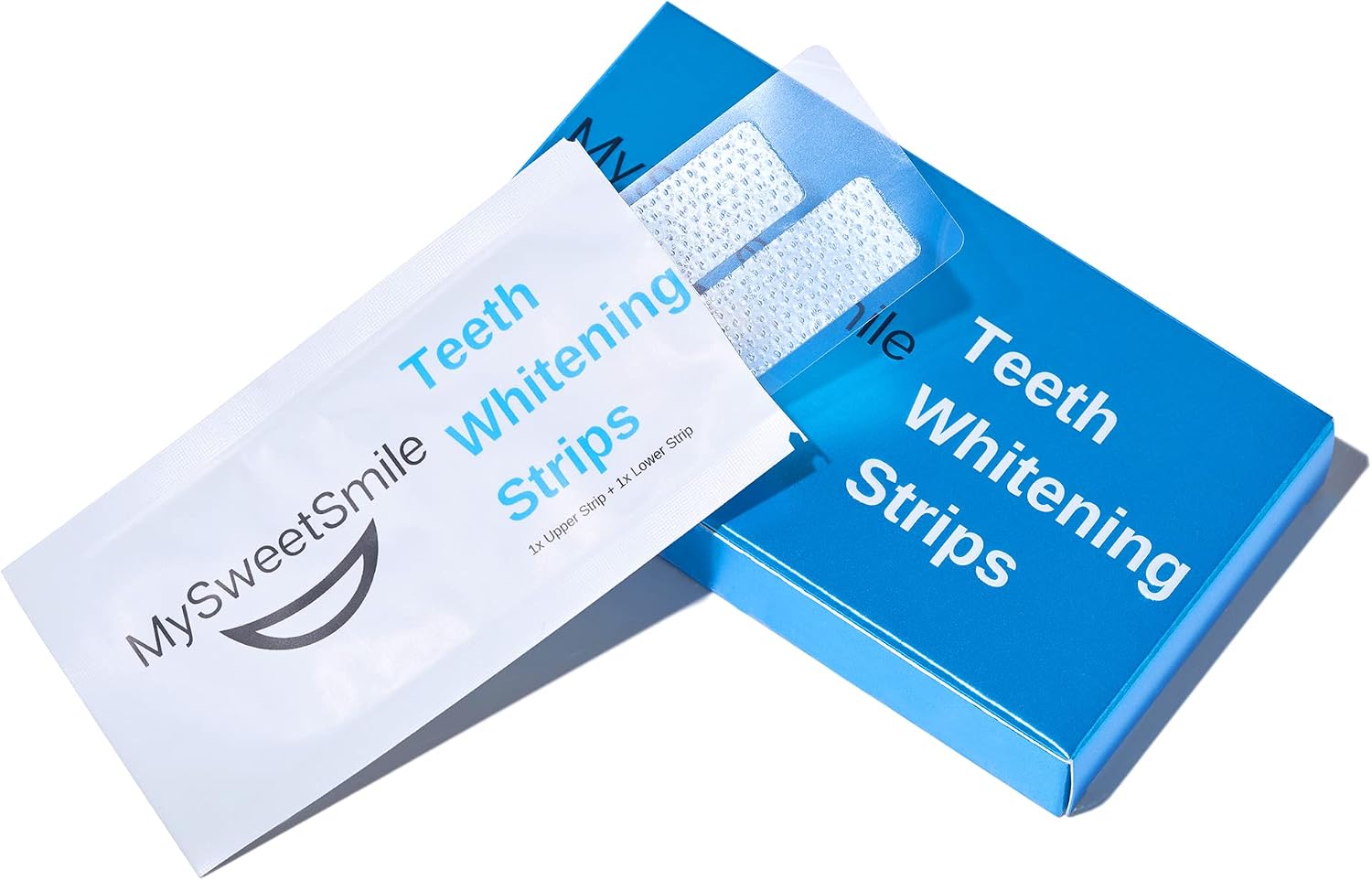 MySweetSmile Pap Teeth Whitening Strips - IndyBest Award-Winning Brand, Award-Winning, Enamel-Safe, Dentist-Approved, No Sensitivity, Pap Formula - Mint Flavor, 10-Day Whitening Course, 20 Strips