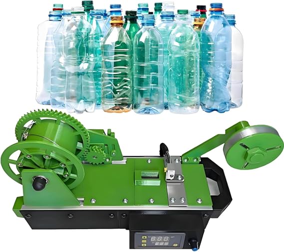 Desktop Filament Extruder for 3D Printing, Recycled PET Filament Manufacturer Made from Plastic Bottles, for DIY Makers and eco-Friendly Projects, Temperature and Speed Adjustable Green