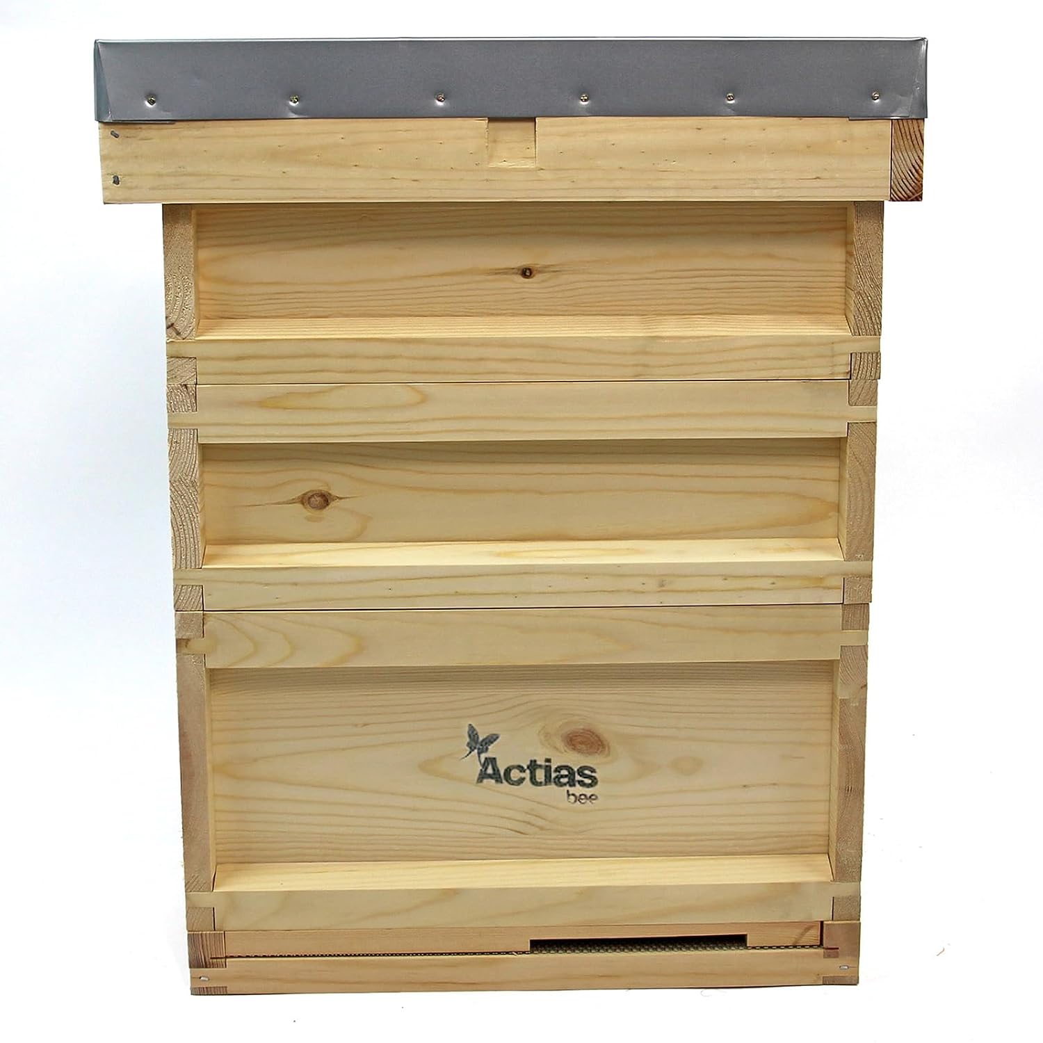 National Pine Beehive Starter Kit – Complete Hive with Brood & Super Frames and Wax Foundation | Flat Pack Beekeeping Kit