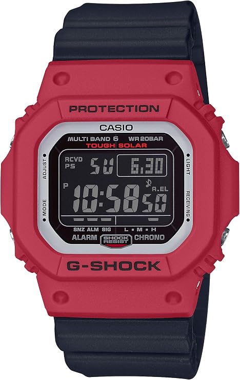 Casio GW-M5610RB-4JF Wristwatch, G-Shock, Radio, Solar, Men's Black