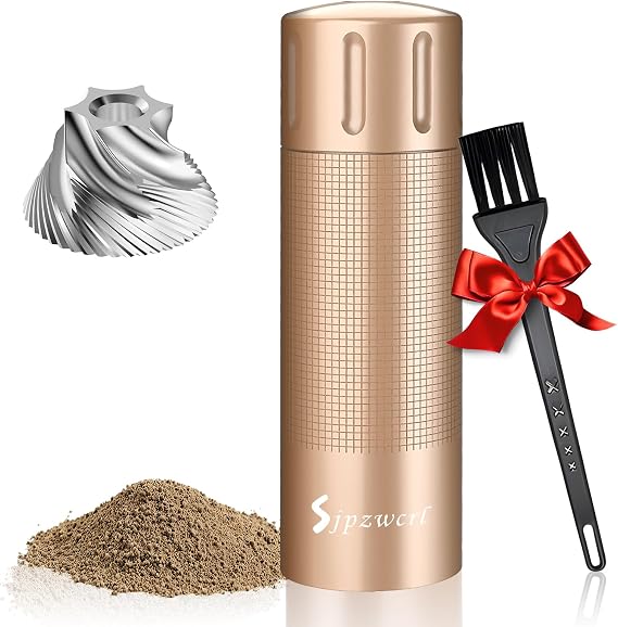 Professional Pepper Grinder Mill Manual - Aluminum Pepper Grinder Manual Refillable, High Output Pepper Mill with Adjustable Coarseness and Stainless Steel Blade Spice Grinder