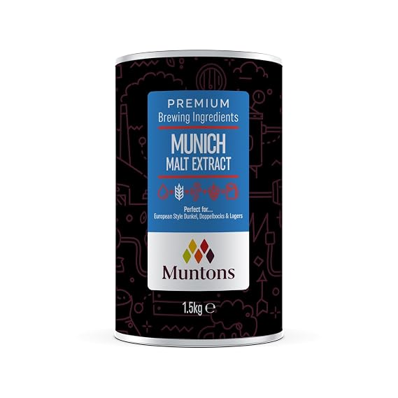 Muntons Brewing Ingredients - Malt Extract Munich - Elevate Your Brewing with European Style (1.5 kg | 3.3 lb)