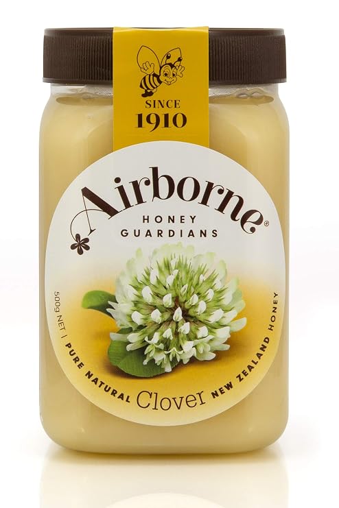 Airborne (New Zealand) Clover Creamed Honey 500g / 1.1lbs