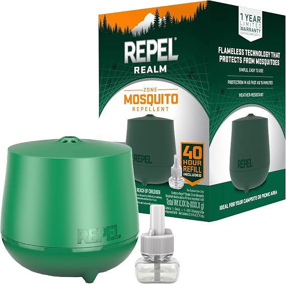 Repel Realm Zone Mosquito Repellent Device 1 Count, Outdoor Diffuser