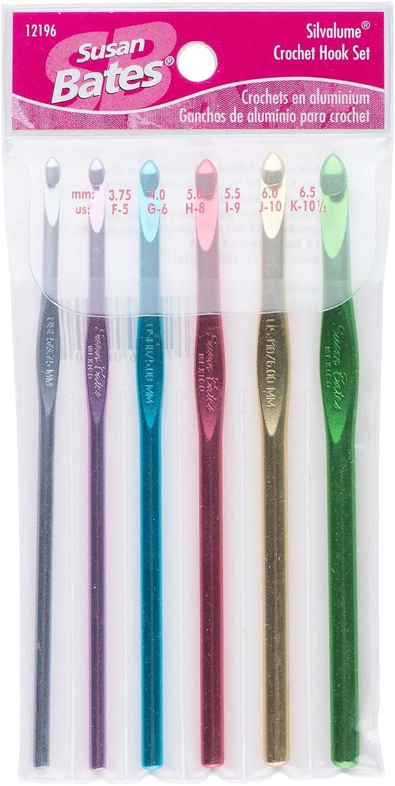 Susan Bates Silvalume Crochet Hook Gift Set Size 1