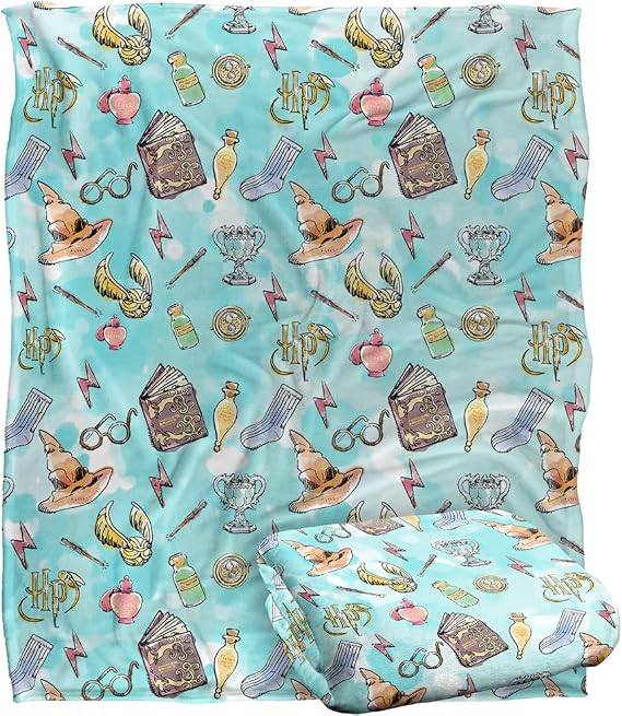 Harry Potter Water Color Pattern Silky Touch Super Soft Throw Blanket 50" x
