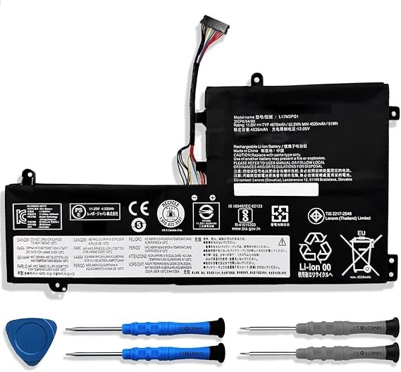 L17M3PG1 L17C3PG1 L17C3PG2 L17M3PG2 Laptop Battery Compatible with Lenovo Legion Y530-15ICH Y540 Y545-PG0 Y740-15IRH Y740-15ICHG Legion Y7000 2019 1050 PG0 Series L17M3PG3 11.25V 52.5Wh