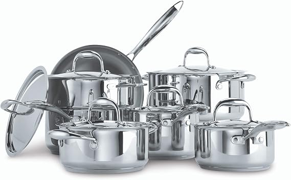 Signature 13-Piece Stainless Steel Cookware Set by Paderno