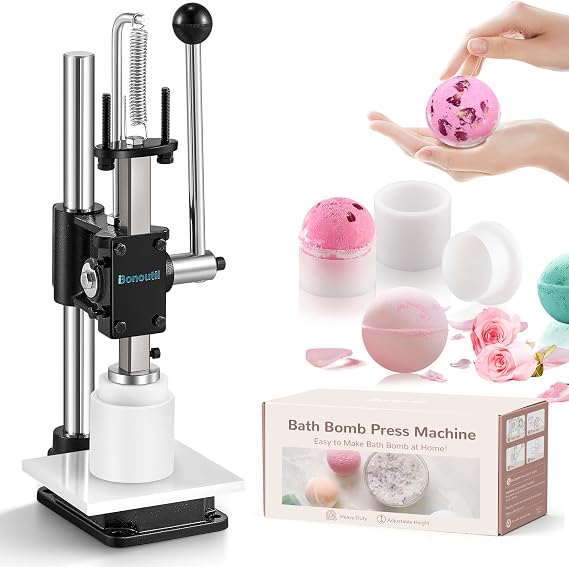 Bath Bomb Press Machine with 1 Molds for DIY Soap Making Kit