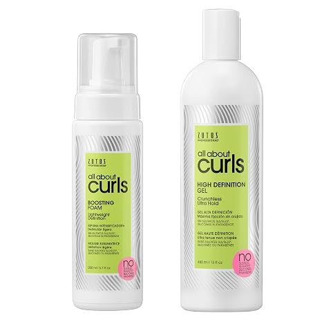 ALL ABOUT CURLS Boosting Foam | For Curly Hair | Lightweight Definition Hold | Volumizing Extra Fullness & Body | Vegan & Cruelty Free | Sulfate & Paraben Free