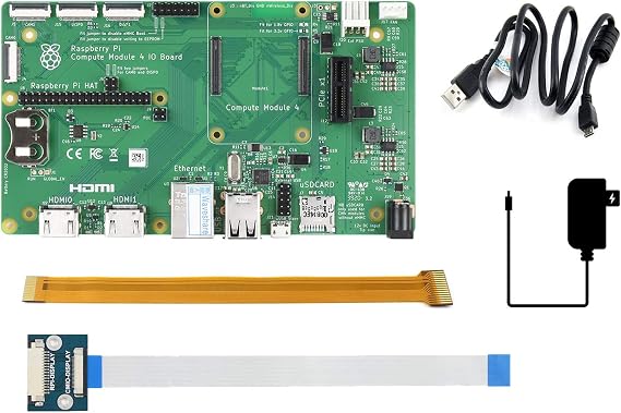 Raspberry Pi Compute Module 4 Development Kit with Official RPi IO Board and Basic Accessories