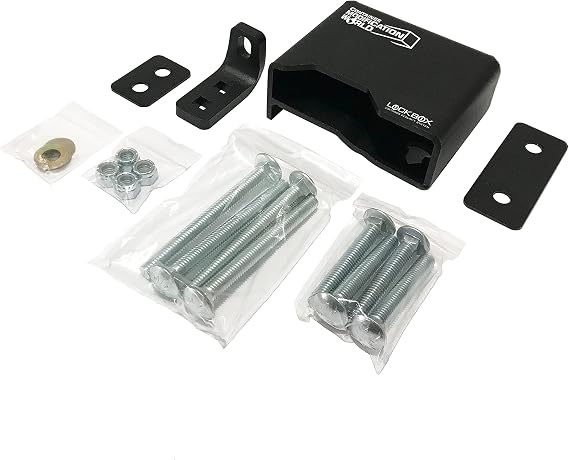Container Modification World - Shipping Container Lock Box - Heavy Duty Bolt-On Steel Lock Shroud | Anti-Theft Door Security for Conex & Sea Cans