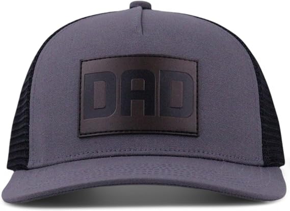 Girl Dad Hat | Stylish Baseball Cap with Embroidered Leather Patch for Proud Fathers | Girl Dad Gifts, Adjustable Dad Cap