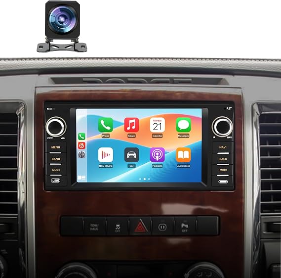 Android 13 Car Radio Stereo for Dodge RAM 1500 2500 3500 2009 2010 2011 2012 with Wireless CarPlay/Android Auto/GPS/HD Backup Camera