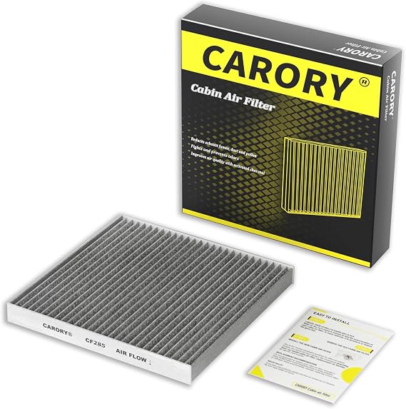 Carory キャロリー キャビンエアフィルター 活性炭付き 2005-2024年式トヨタ、レクサス、スバル、ランドローバー、ジャガー、サイオンモデル用 - カムリ、rav4、ハイランダー、カローラ、シエナ、タンドラ、プリウス、4ランナーなど。