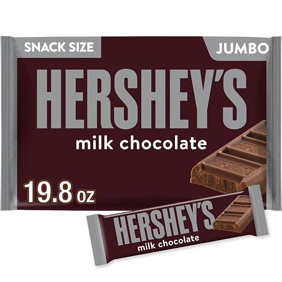 HERSHEY'S Chocolate Candy Bars, 36 Count, 1.72 kilograms