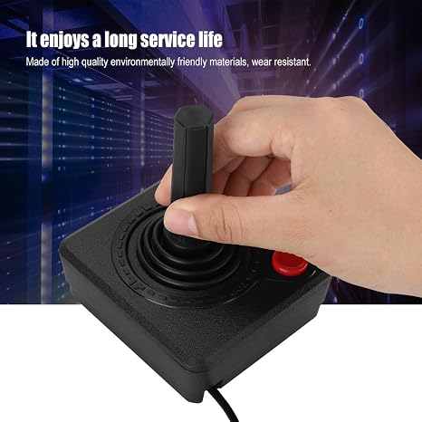 Retro Classic 3D Analog Joystick Controller for Joystick, for Game Control with Operating Button/Four-Way Joystick, for Joystick with Games for 2600