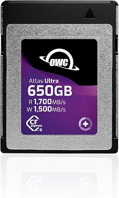 OWC Atlas Ultra 650GB High-Performance CFexpress Type B Memory Card, OWCCFXB2U0650