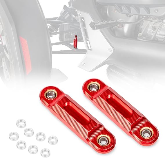 Billet Aluminum Sway Bar End Links for the Can-Am Ryker 600/900 / Rally (2019-2025) & Sport (2022-2025)| Rod End Kit (Red)