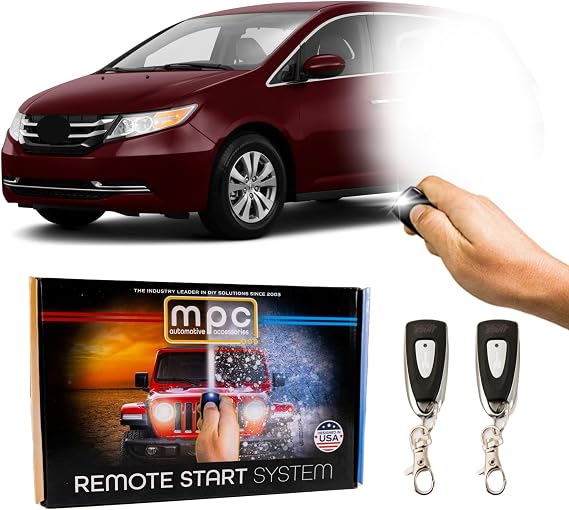 MPC Complete 1-Button Remote Start Kit Compatible with Honda Odyssey 2011-2017 - Firmware Preloaded