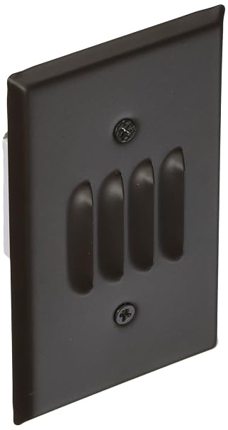 Elco Lighting ELST65BZ 120V LED Mini Step Light with Louvered Faceplate