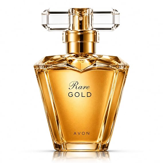 AVON Rare Gold Eau de Parfum Spray for Women - 1.7 oz | Long Lasting Ylang-Ylang & Golden Amber Floral women perfume with Mandarin Zest Elegant