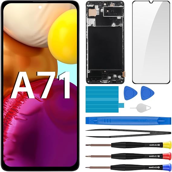 for Samsung Galaxy A71 Screen Replacement with Frame LCD