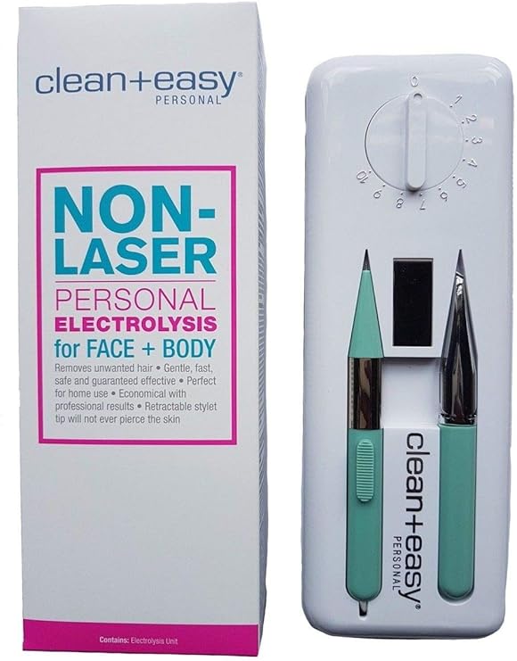 Clean & Easy Deluxe Home Electrolysis Permanent Hair Removal Kit
