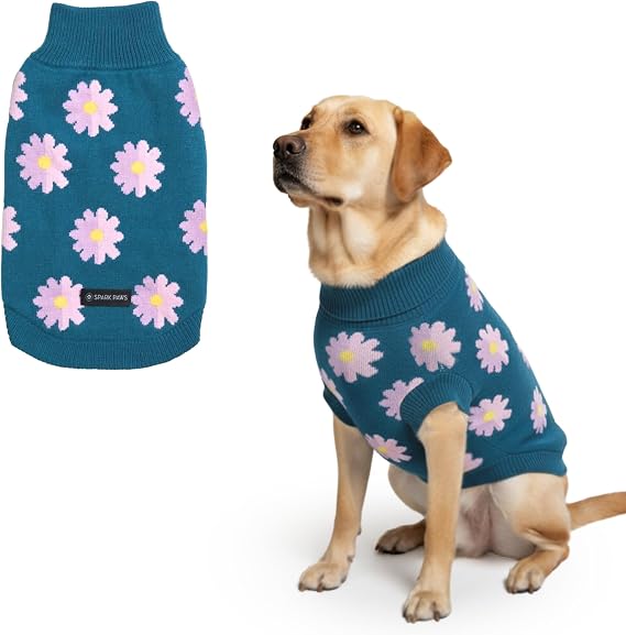 Spark Paws Knit Dog Sweater Ultra Soft Warm Winter Dog Sweater