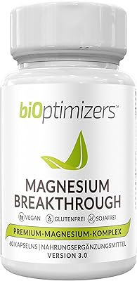 Magnesium Breakthrough Supplement - Has 7 Forms of Magnesium: Glycinate, Malate, Citrate, and More - Natural Sleep and Brain Supplement - 60 Capsules