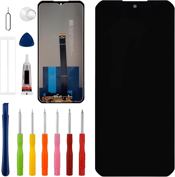 [US Version] Vvsialeek New LCD Touch Screen Digitizer Assembly for Ou-kitel WP33 Pro [6.6 inch] with Technical Repair Tools Kit- Fingerprint Function