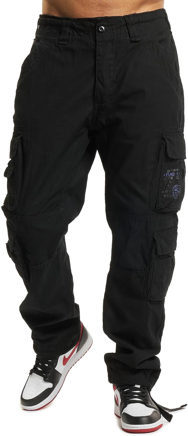 Brandit Men's Pure Slim Fit Trousers Black
