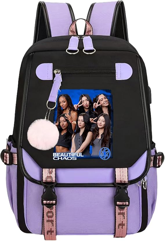 Katseye Merch Katseye Backpack Campus Bag Lightweight New Semester Gifts Korea Pop Backpack for Girls Kids Teens