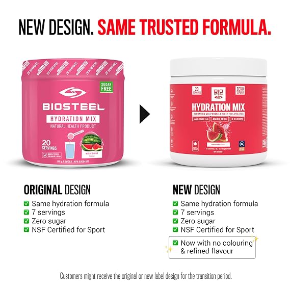 BioSteel Electrolyte Hydration Mix, Watermelon, 20 Servings