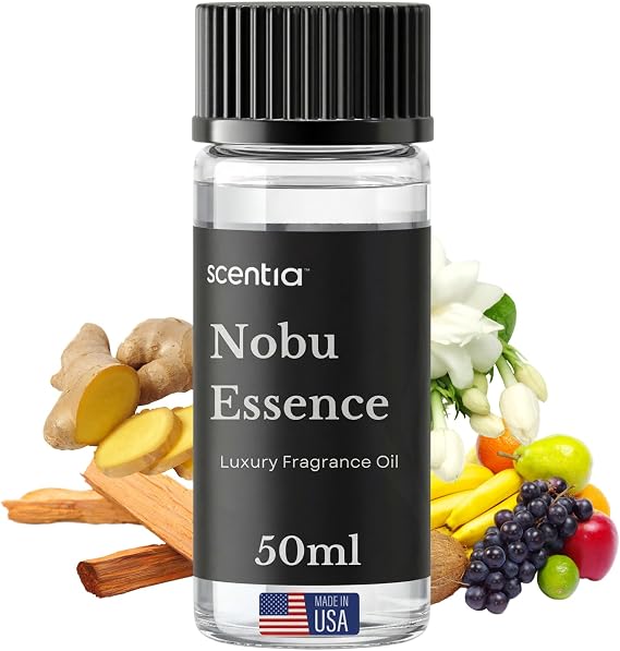 Nobu Essence Diffuser Oil, Jasmine Lily Sandalwood Blend, 50 mL