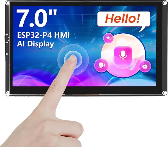 ELECROW CrowPanel Advanced 7inch |ESP32-P4 HMI AI Display 1024x600 IPS Touch Screen with WiFi 6 Compatible with Arduino/LVGL
