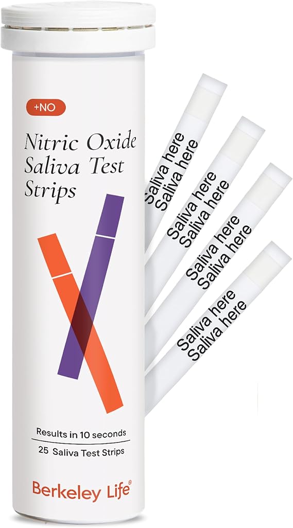 Berkeley Life Nitric Oxide Test Strips, 25 Count - At-Home Saliva Testing