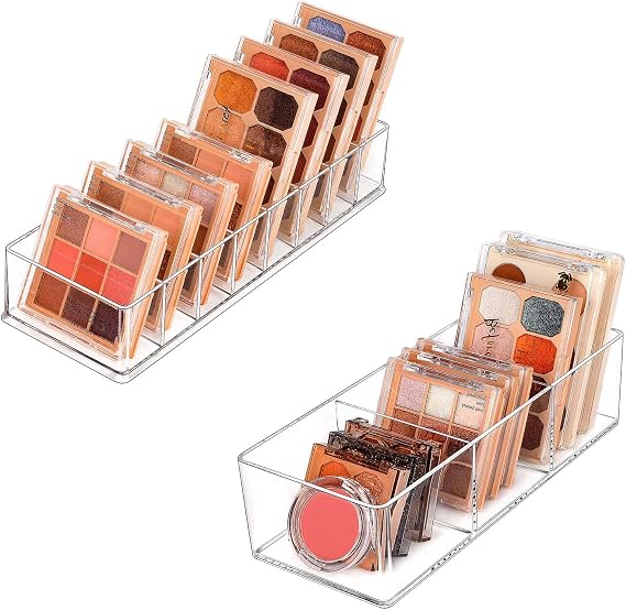 JessLab Acrylic Organizer (3 Slot) Bundle with Drawer Organizer (8 Slot)