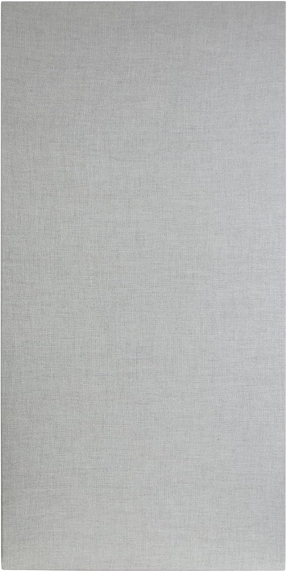 ATS Acoustics ECO Panel Low-VOC Acoustic Panel 24" x 48" x 2" (Platinum) | NRC 1.0. Fire Rated Class A per ASTM E84. No harmful VOCs, Sound absorbing, Professional industry recording studio quality.