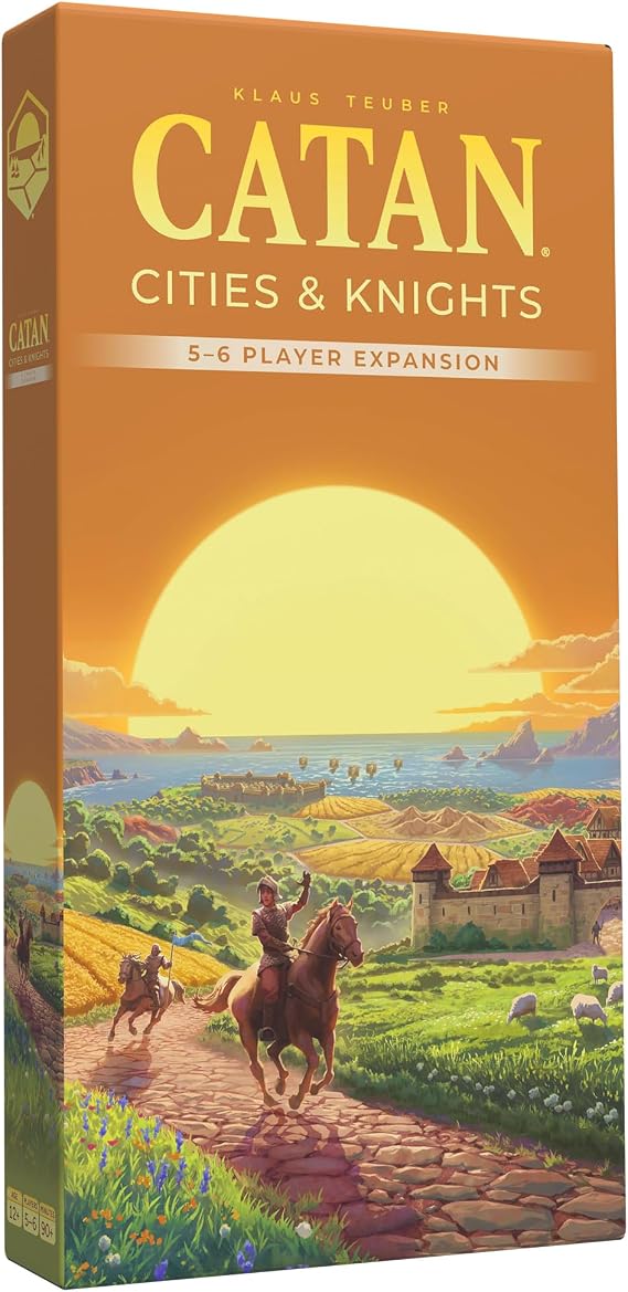 CATAN Cities & Knights 5-6 Player Board Game Extension (6th Edition) Add More Players, Strategy Game for Kids & Adults, Ages 12+, 3-6 Players, 90-120 Minute Playtime, Made by Catan Studio | Add More Players, Strategy Game for Kids & Adults, Ages 12+, 3-6 Players, 90-120 Minute Playtime
