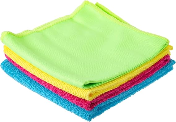 ACTION-1 CTG, Microfibre Cleaning Cloth, 11.75 x 11.75 inches, Multicolor, 24 Pieces, Multi