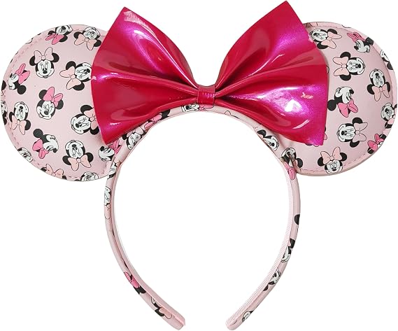 LUV HER Disney Minnie Ears - Colorful Costume Headband for Kids - Birthday Hair Accessory for Theme Park Vacation - Ages 3+
