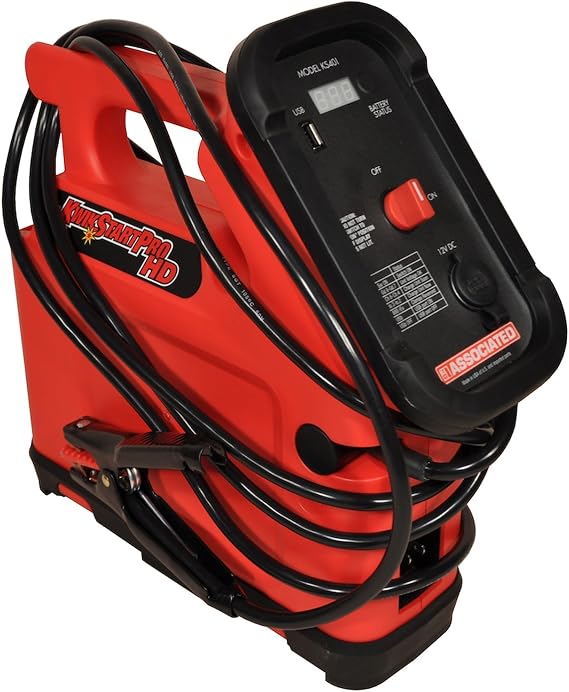 Automotive Associated Equipment KS401 Kwikstart Pro-Hd, 12V 22Ah, 7 Ft Cables