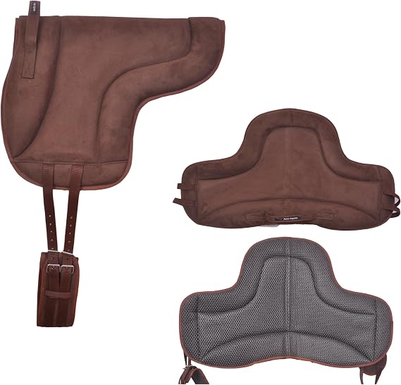 Bareback Pad Riding Pad For Pony And Horses With Free Girth (BROWN)